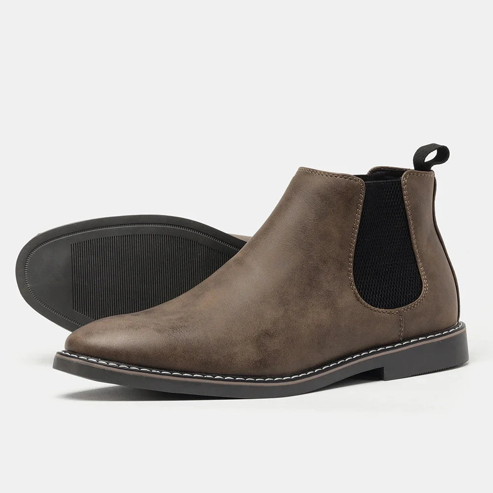 Heren Chelsea Boots met Elastische Zijpanelen - Klassiek Design
