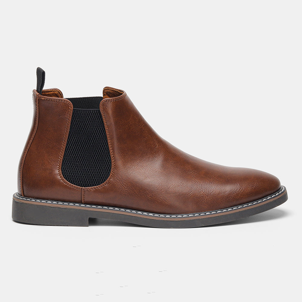 Heren Chelsea Boots met Elastische Zijpanelen - Klassiek Design