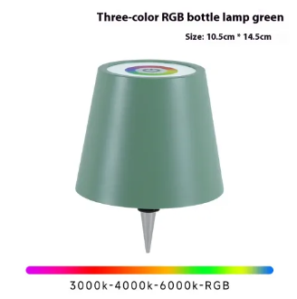 Lampe en Verre – Rechargeable par USB, Luminosité et Couleur Réglables pour une Décoration d'Intérieur Créative