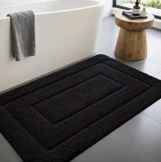 Microfiber Bath Mat – Soft Blue, Non-Slip Design for the Bathroom or Shower