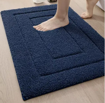 Tapis de Bain Microfibre Antidérapant - Absorbant et Lavable en Machine