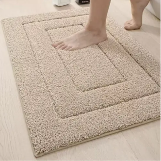 Tapis de Bain Microfibre Antidérapant - Absorbant et Lavable en Machine