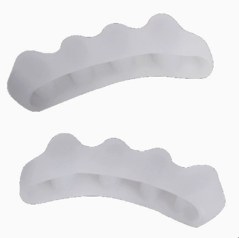Separadores de dedos de silicona flexible para la comodidad del pie