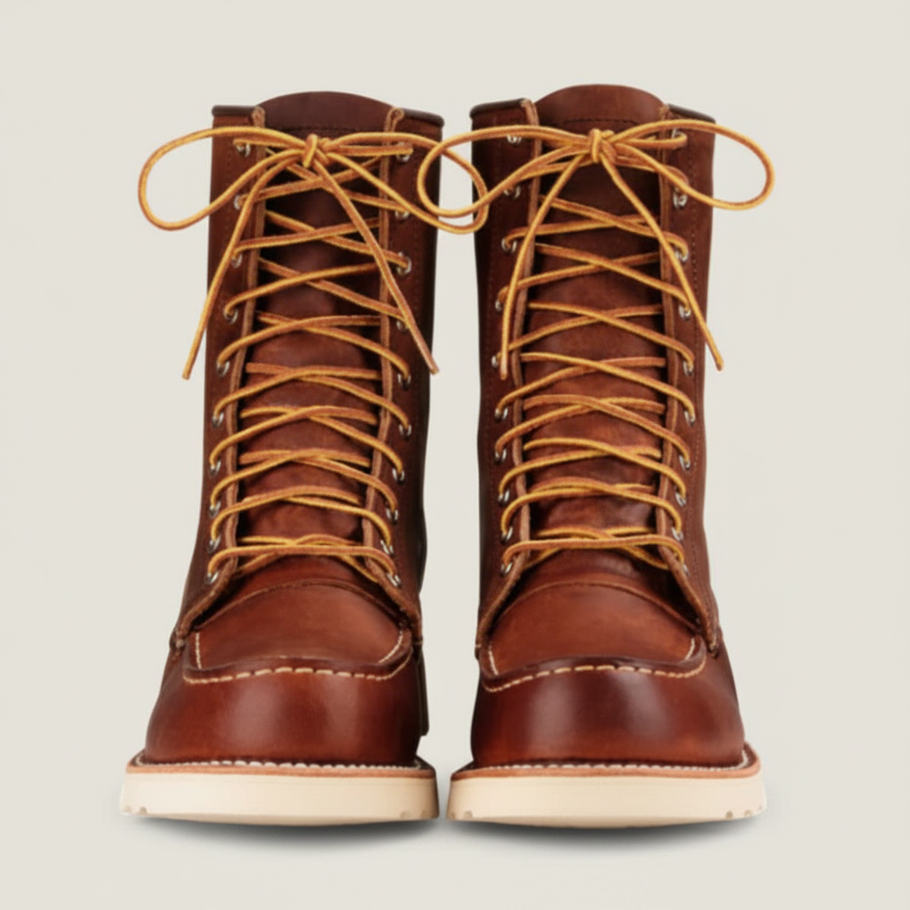 Bottes Homme Bout Uni Semelle Compensée Coloris Tabac