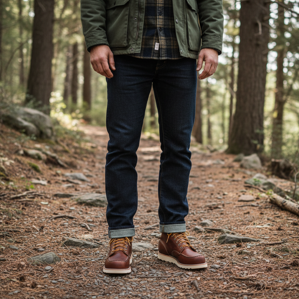 Bottes Homme Bout Uni Semelle Compensée Coloris Tabac