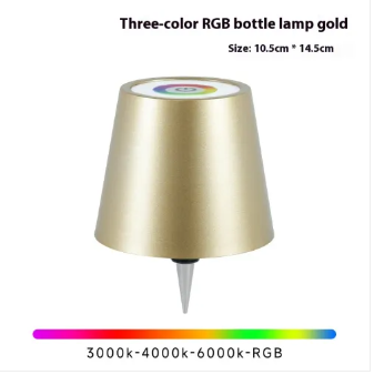 Lampe en Verre – Rechargeable par USB, Luminosité et Couleur Réglables pour une Décoration d'Intérieur Créative