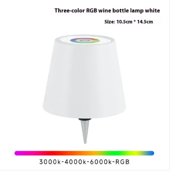 Lampe en Verre – Rechargeable par USB, Luminosité et Couleur Réglables pour une Décoration d'Intérieur Créative