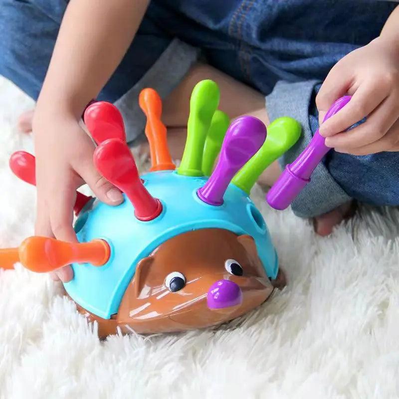 Jouet Hérisson Sensoriel Montessori - Motricité Fine Bébé
