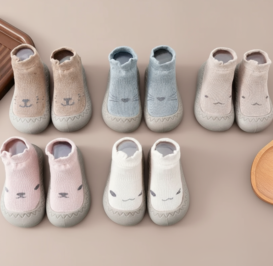 Baby Slippers – Soft and Flexible, Non-Slip for First Steps and Indoor Play