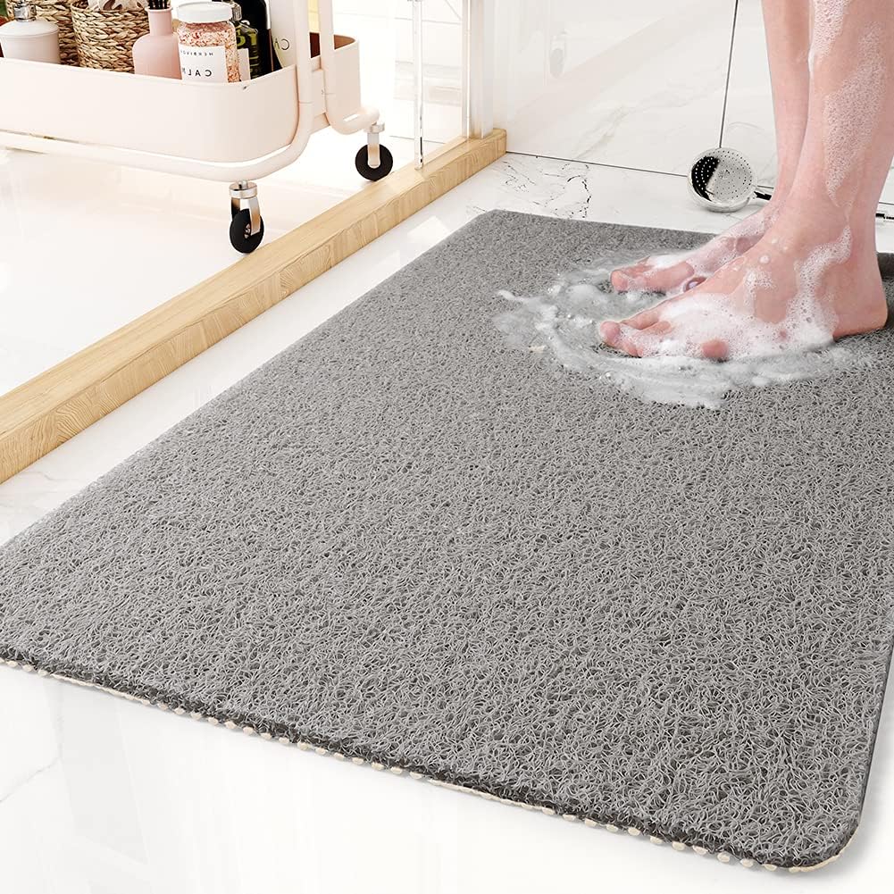 Tapis de douche antidérapant – Hygiénique, Sèche rapidement et Confortable pour Salle de Bain ou Cabine de Douche