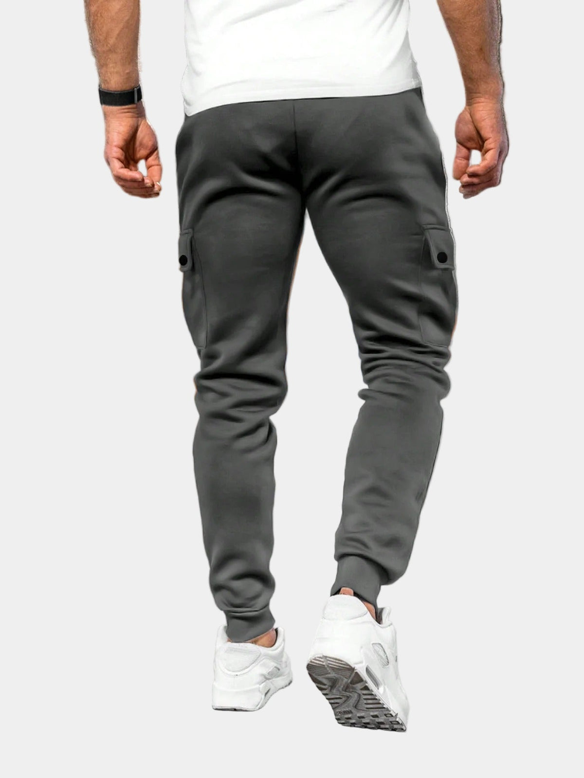 Pantalon de Jogging Homme à Poches Cargo et Cordon de Serrage