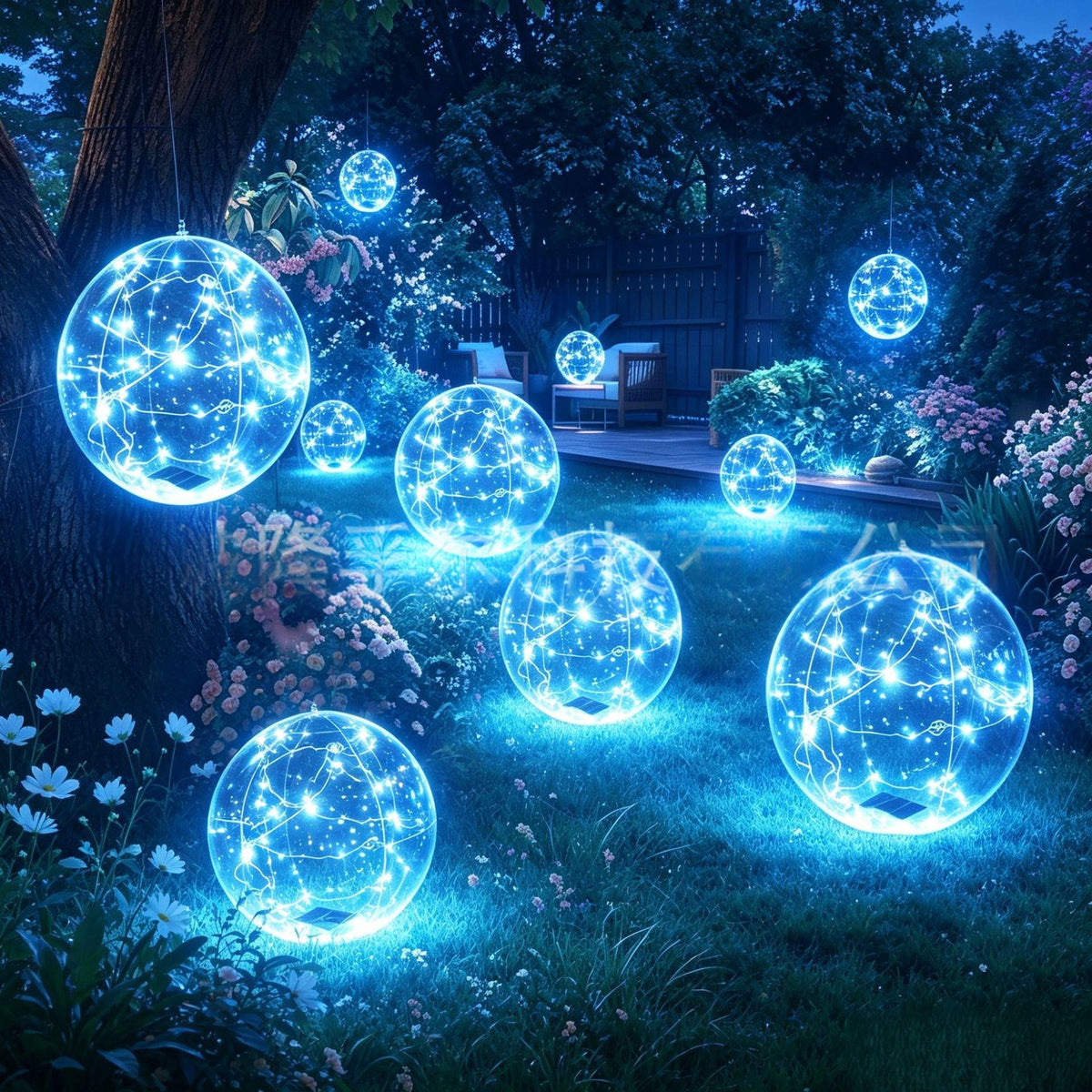 Drijvende tuinlamp op zonne-energie – Meerkleurig, waterdichte decoratie voor de tuin, het terras of bij het zwembad
