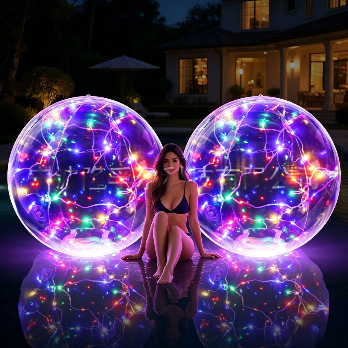 Drijvende tuinlamp op zonne-energie – Meerkleurig, waterdichte decoratie voor de tuin, het terras of bij het zwembad