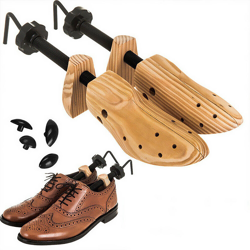 Embouts de Chaussures en Bois – Réglables pour Femmes et Hommes, Idéaux pour Baskets et Chaussures Élégantes