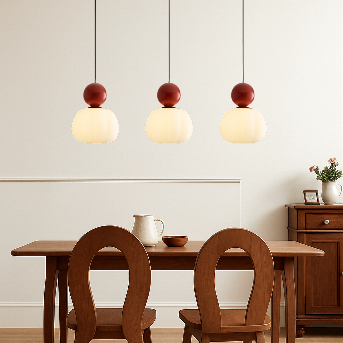 Suspension Art Déco Lampe de Plafond Globe Coloré