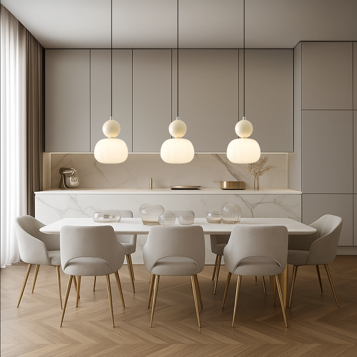 Suspension Art Déco Lampe de Plafond Globe Coloré
