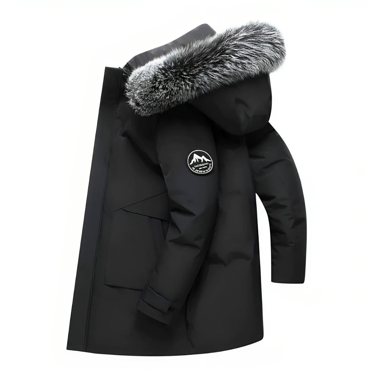 Lukas – Water - Repellent Winter Parka Jacket with Hood - Jackets - Black - Taylor & Bennett