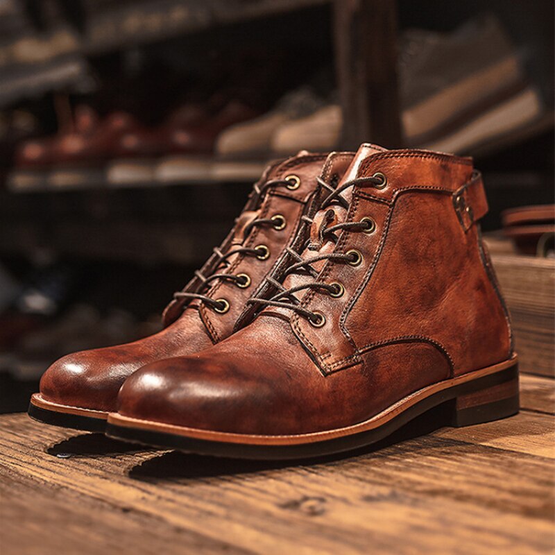 Bottines Homme Orthopédiques Confort - Semelle Mousse Amortissante