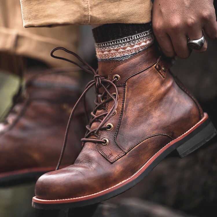 Bottines Homme Orthopédiques Confort - Semelle Mousse Amortissante