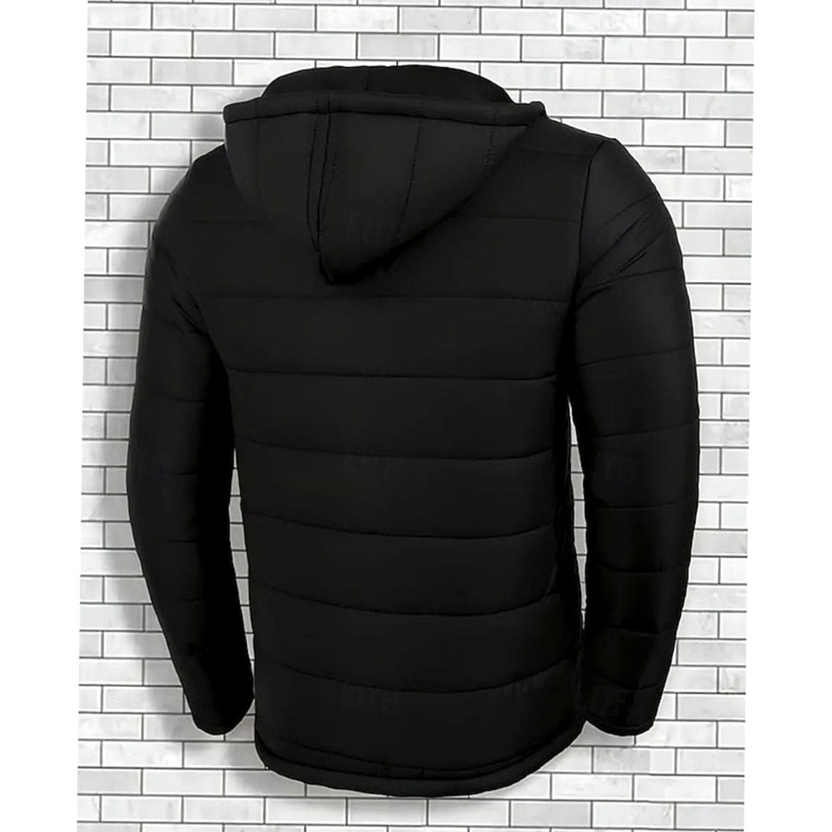 Doudoune Homme à Capuche Matelassée Enduite - Coupe Regular