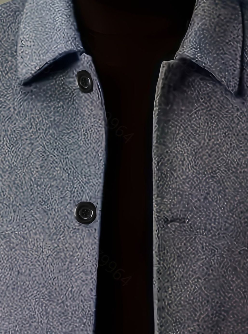 Manteau Homme en Laine Coupe Décontractée Col Classique