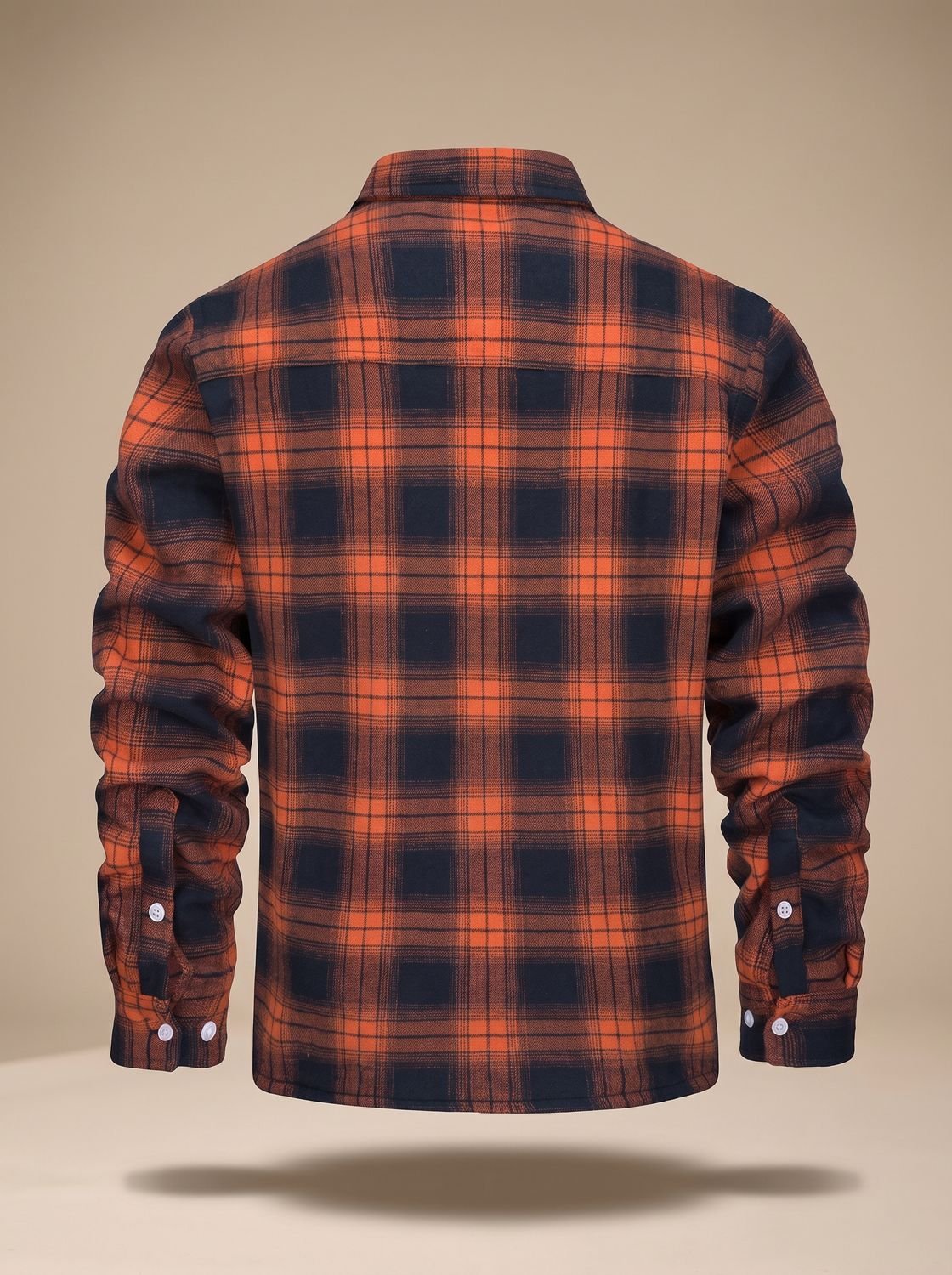 Men's Sherpa Lined Flannel Shirt Jacket Fleece Plaid Overshirt