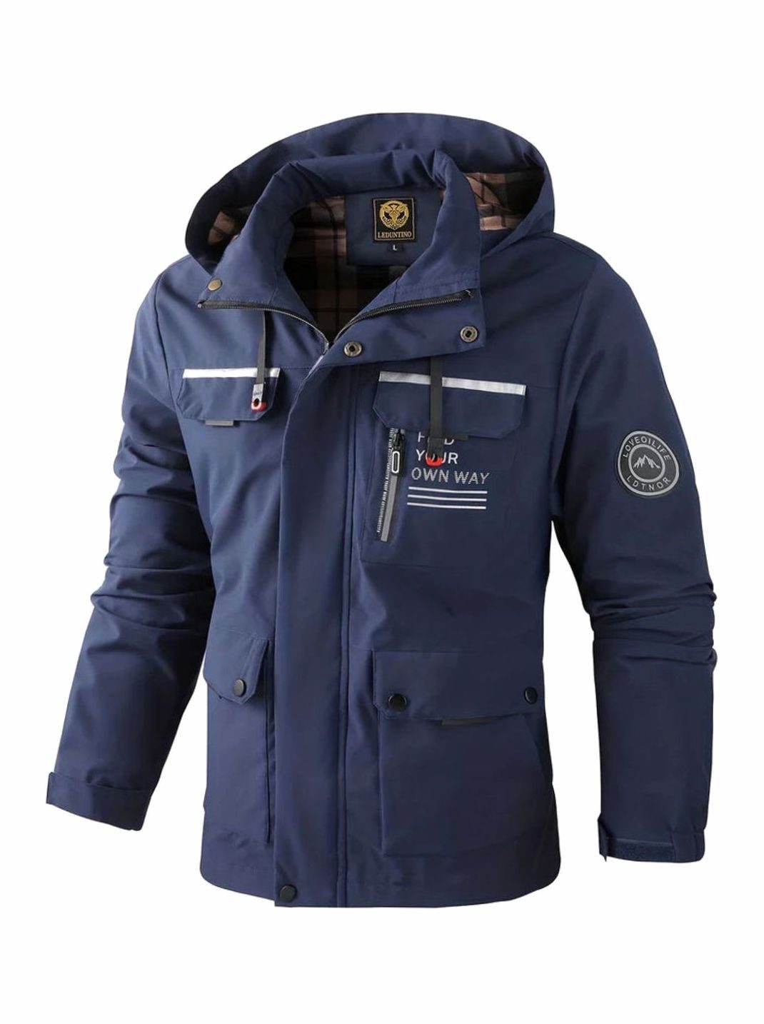 Veste d'Hiver Homme Imperméable et Matelassée