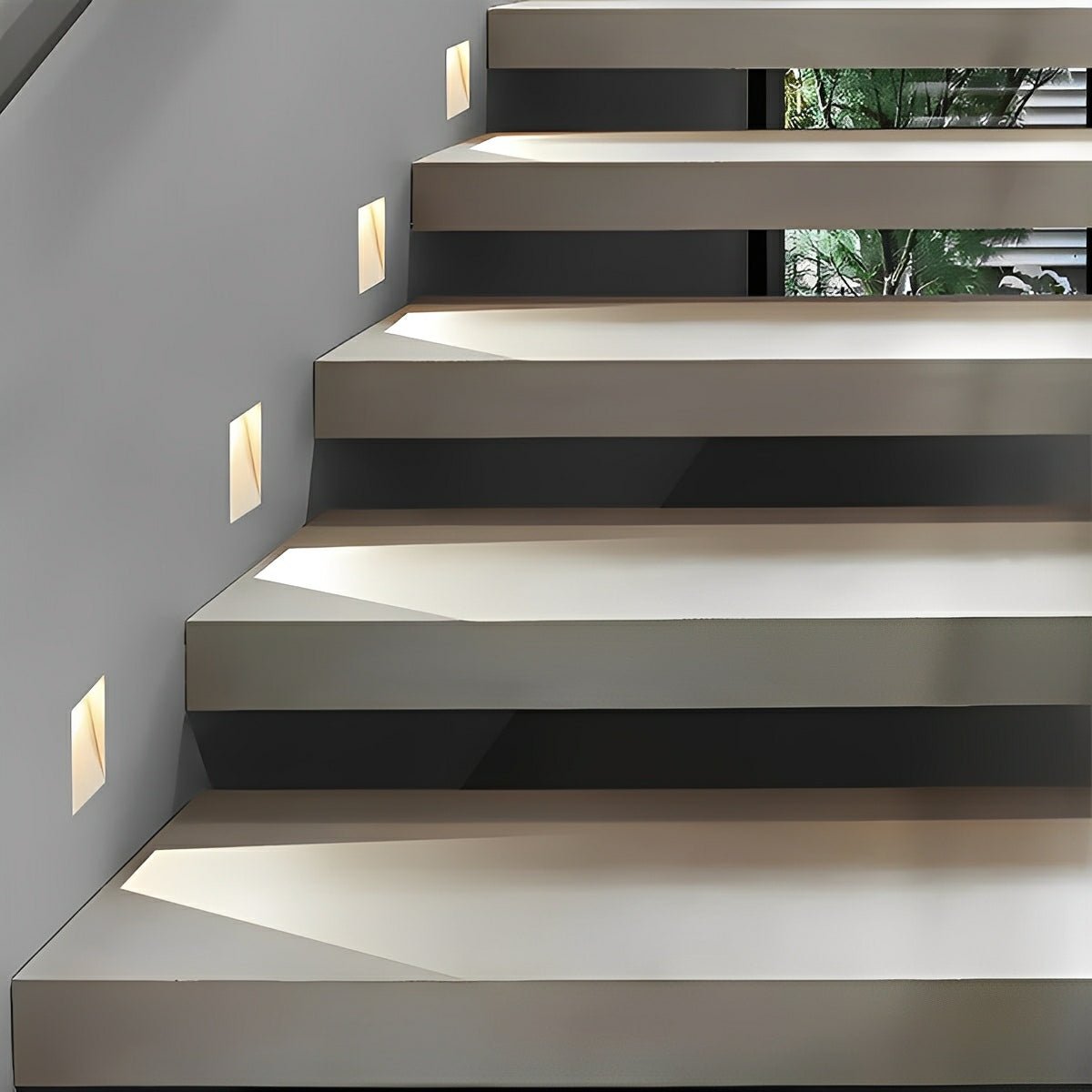 Minimalist LED Wall Sconce – White, Rectangular Design with Motion Sensor for the Hallway or Bedroom