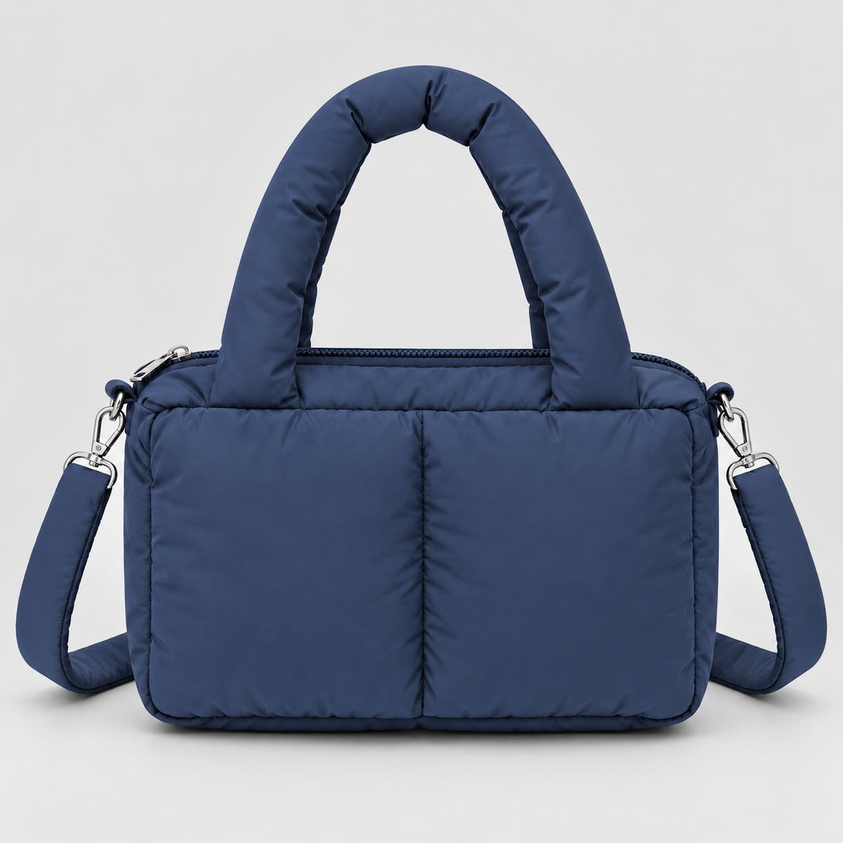 Women's Quilted Shoulder Bag - Handbag with Multiple Storage Compartments