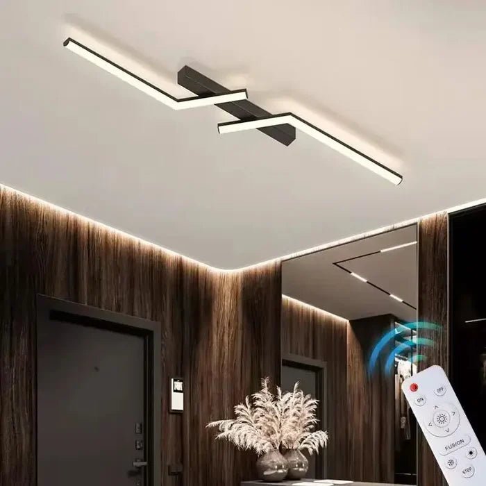 Nowoczesna Lampa Sufitowa LED Geometryczna Zygzak Hero