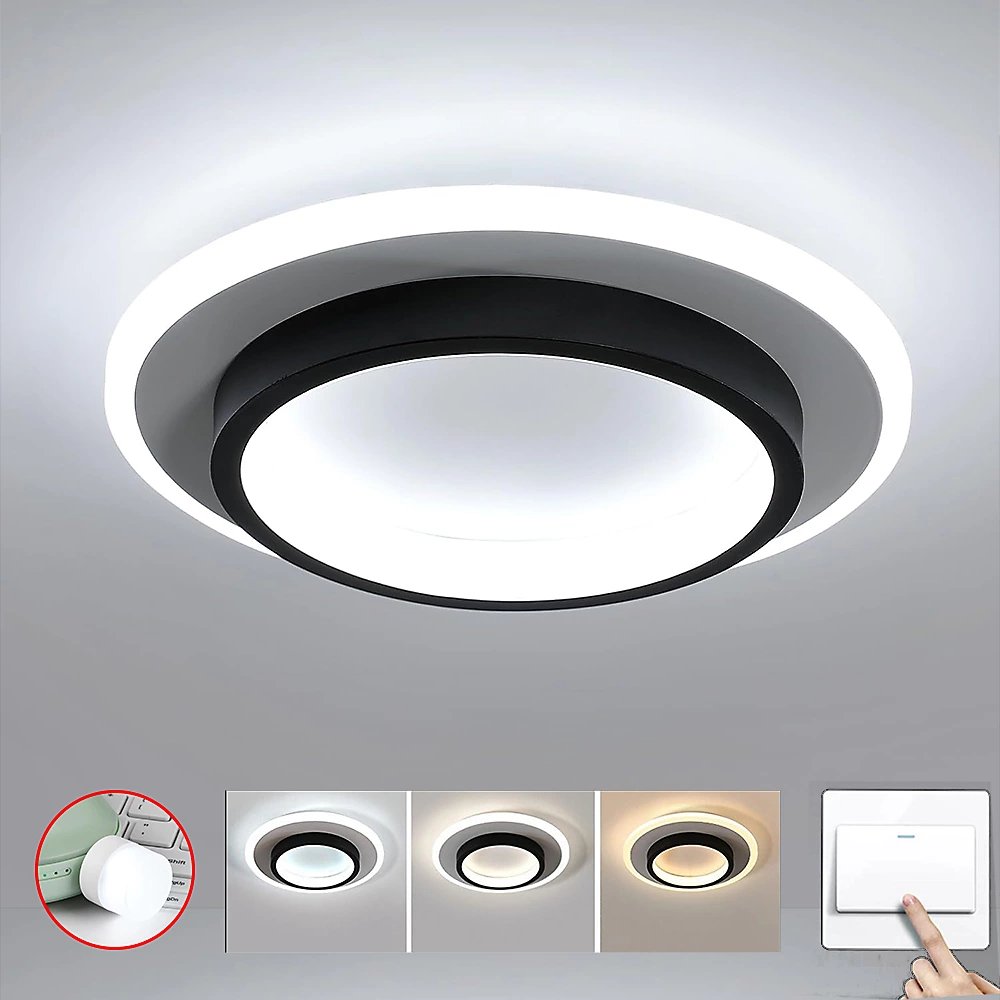 Nowoczesna Okrągła Metalowa Akrylowa Lampa Sufitowa LED do Korytarza Alternate