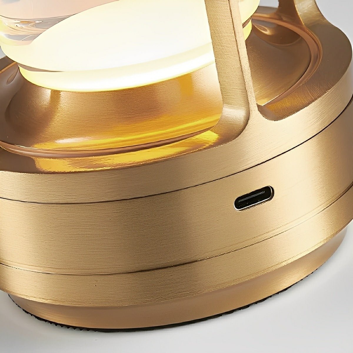 Wireless Table Lamp – Gold, Modern Design with Dimmable Lighting for the Bedroom or Living Room