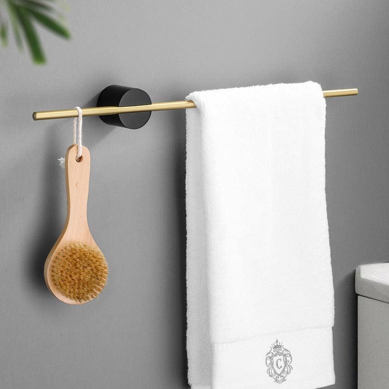 Towel Rack – Brushed Aluminum, Minimalist Design for the Bathroom or Wellness Area