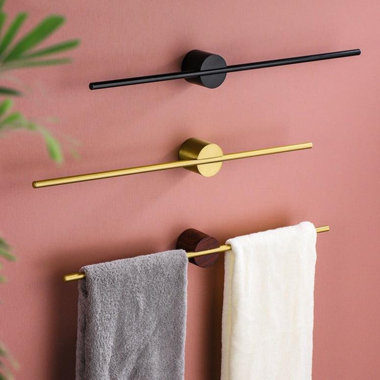 Towel Rack – Brushed Aluminum, Minimalist Design for the Bathroom or Wellness Area