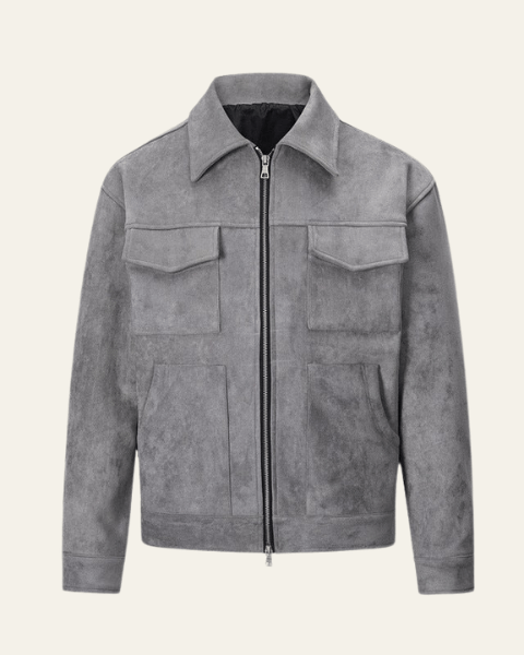 Veste Homme Field en Suédine Végane de Haute Qualité