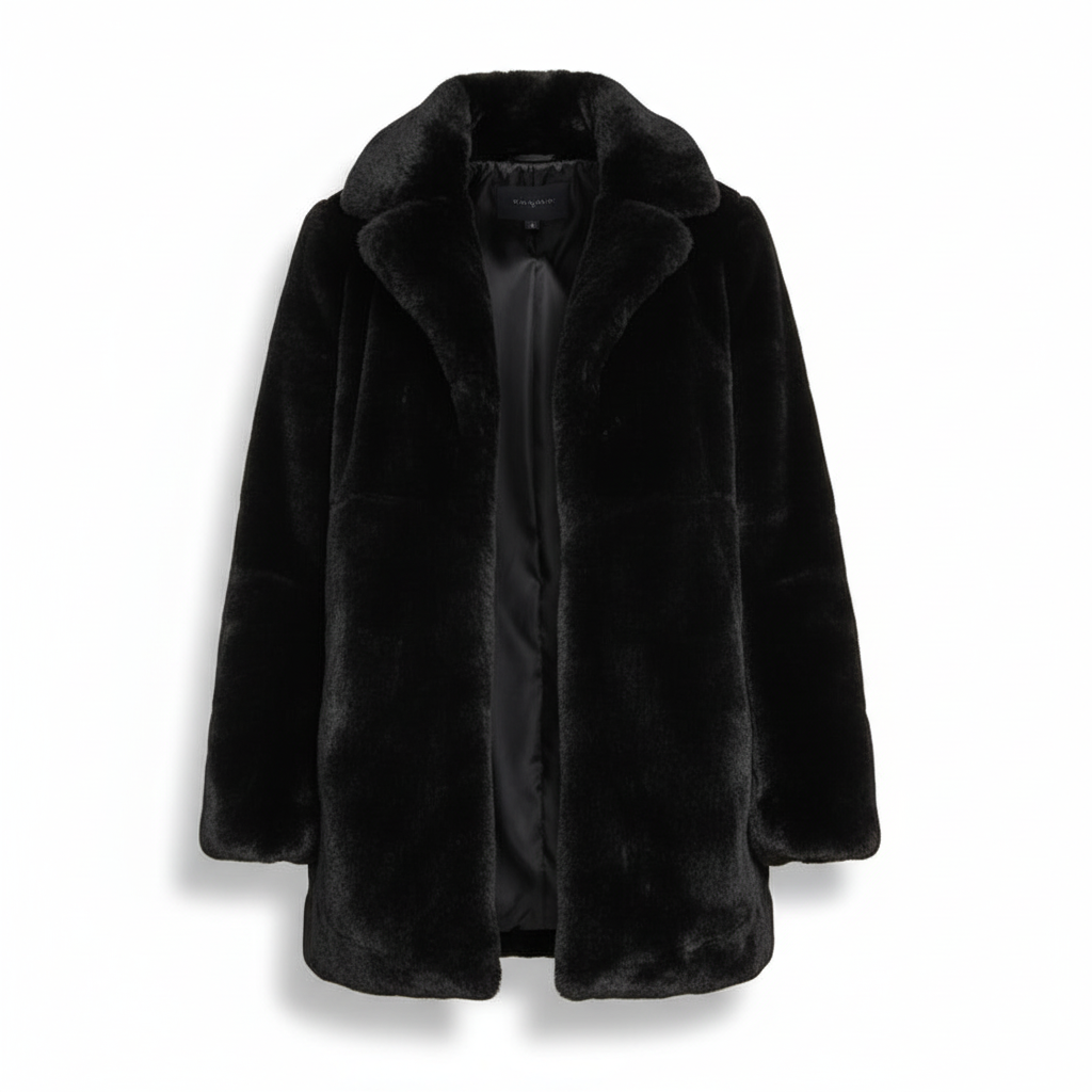 Veste Matelassée Femme à Col Fausse Fourrure