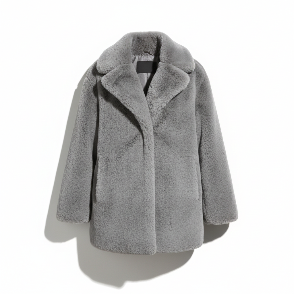 Veste Matelassée Femme à Col Fausse Fourrure