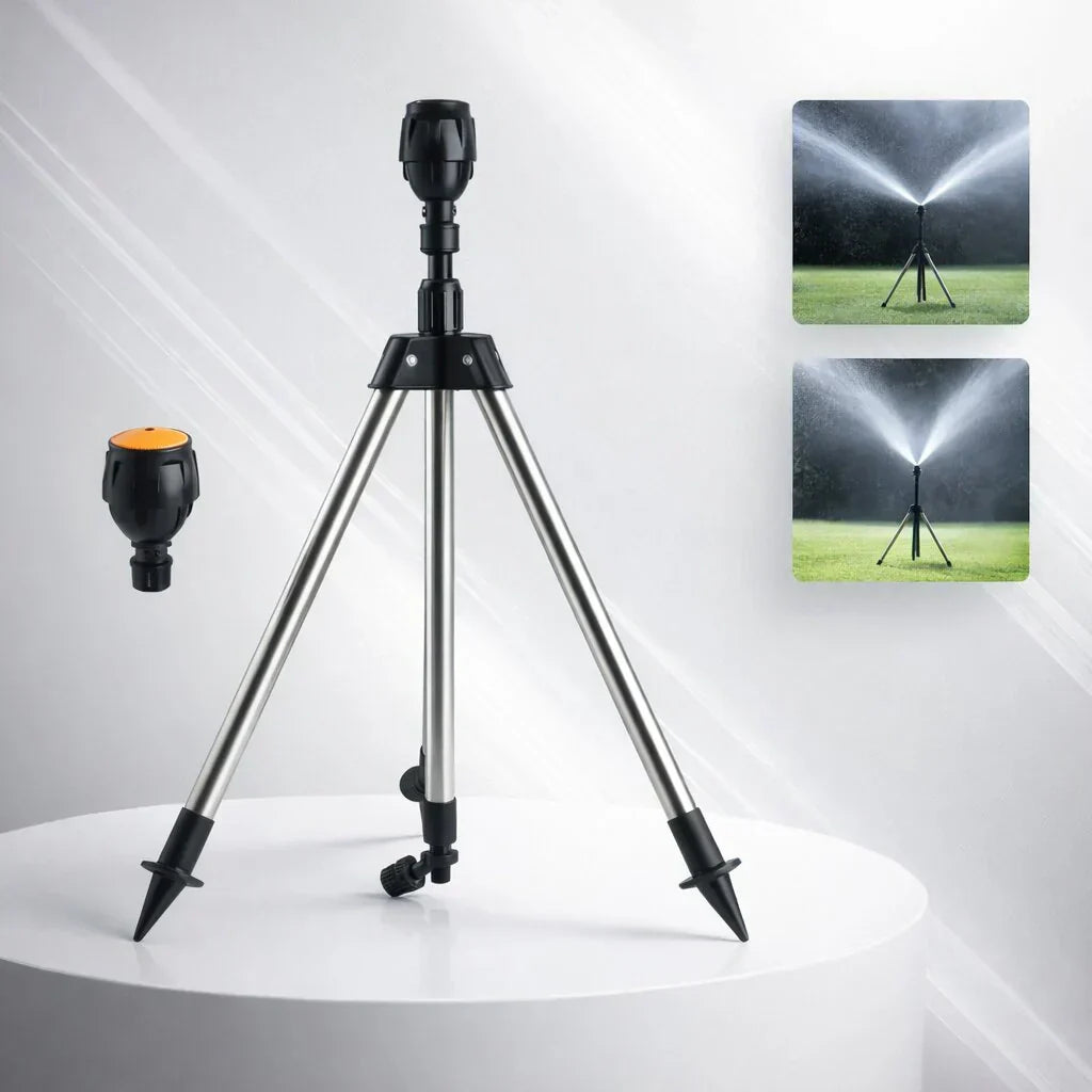 Garden Watering Can with Tripod – Polypropylene, 360-Degree Rotation for Efficient Watering of the Garden and Lawn
