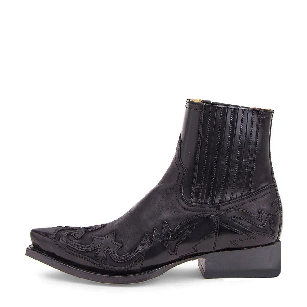 Bottes Western Unisexes en Cuir Véritable Brodées - Santiags Homme et Femme