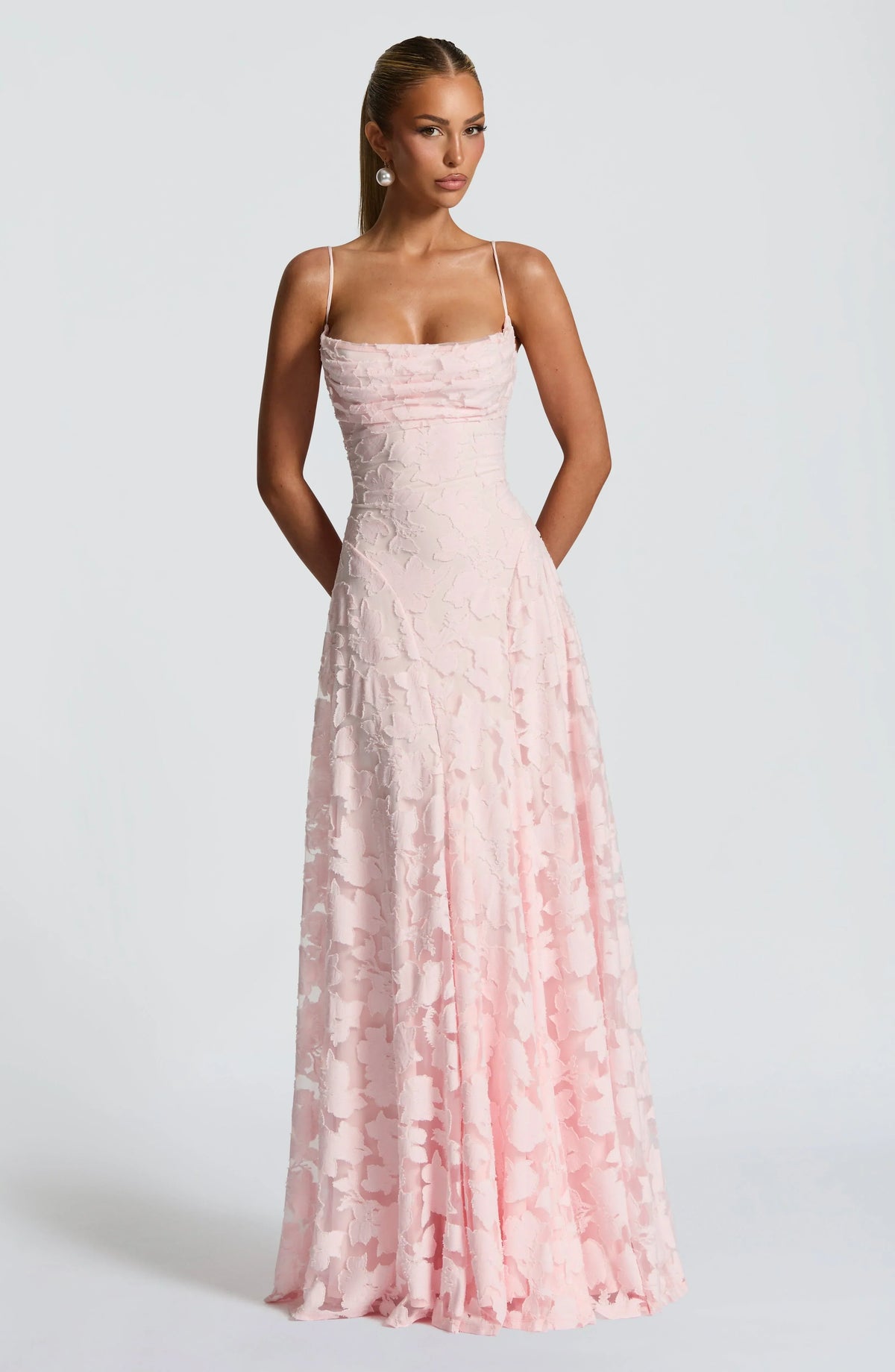 Robe Longue Femme Fleurie à Fines Bretelles