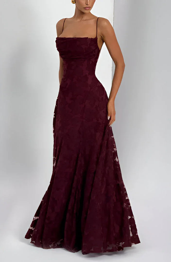 Robe Longue Femme Fleurie à Fines Bretelles