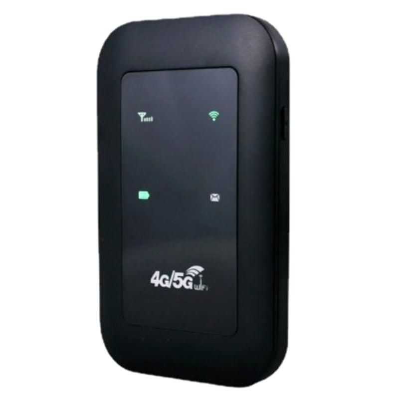 Draagbare wifi-router – Compact ontwerp, zwart, voor op reis en thuisgebruik