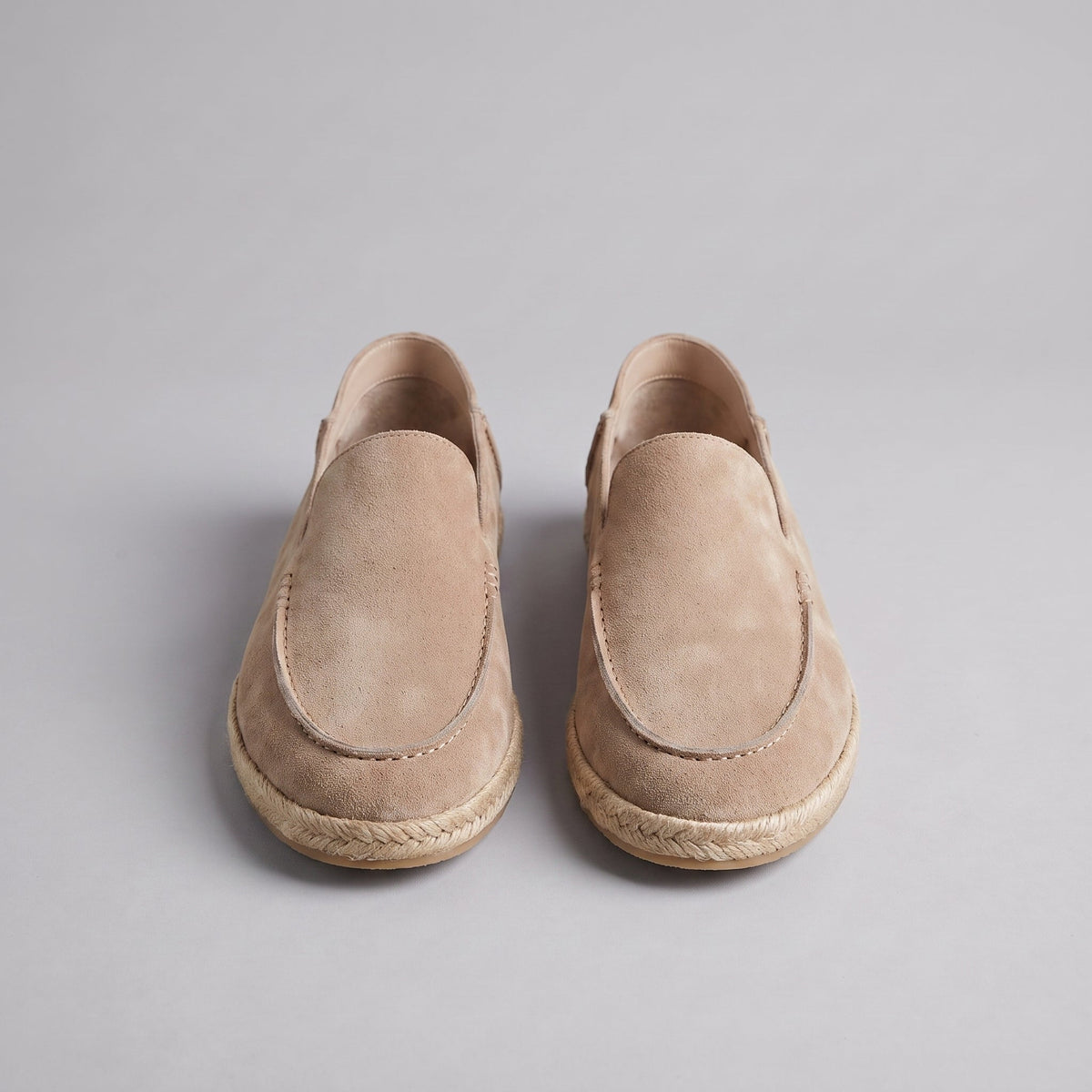 Mocassins Espadrilles Homme en Daim, Semelle Jute