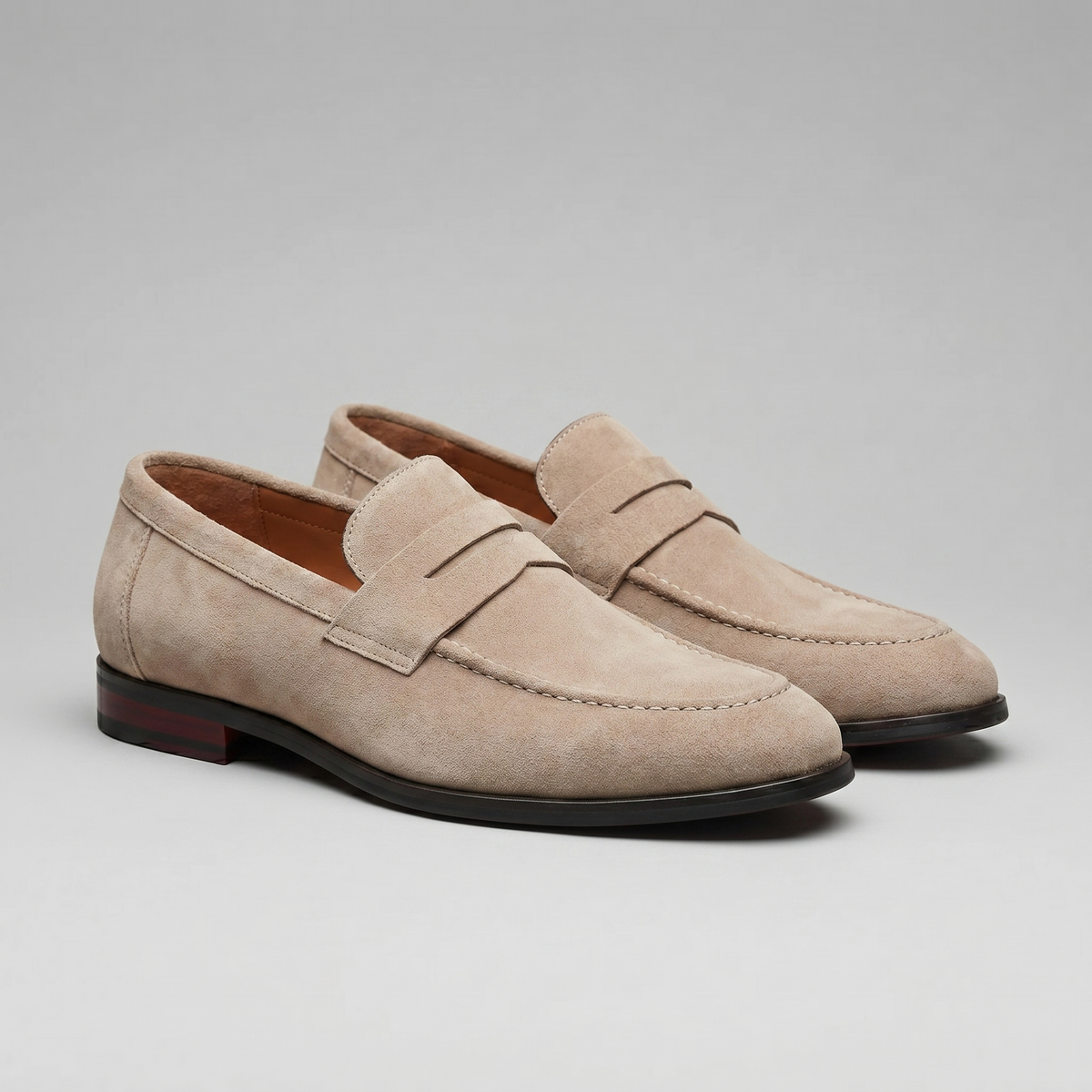 Mocassins Penny Homme en Daim - Style Smart Casual