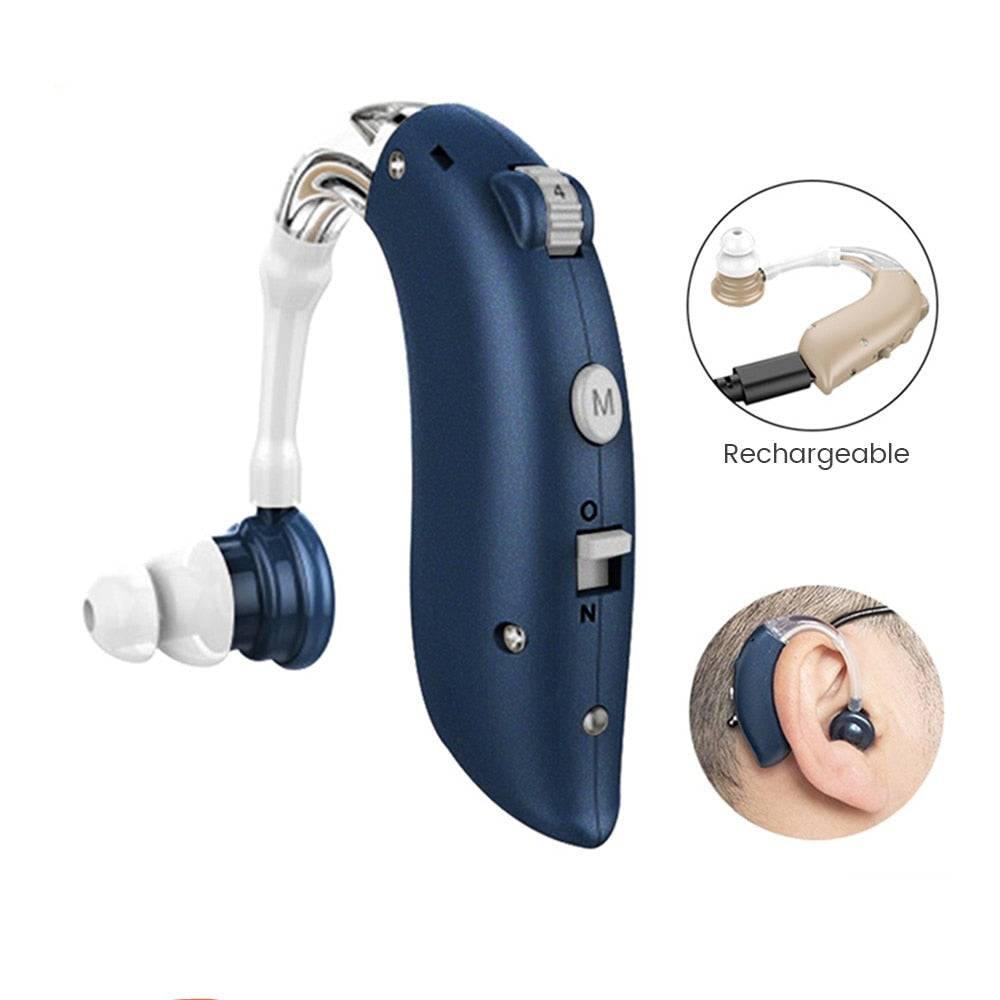 Appareil Auditif Amplificateur de Son Réglable – Compact et Rechargeable pour Écoute Confortable en Toute Situation