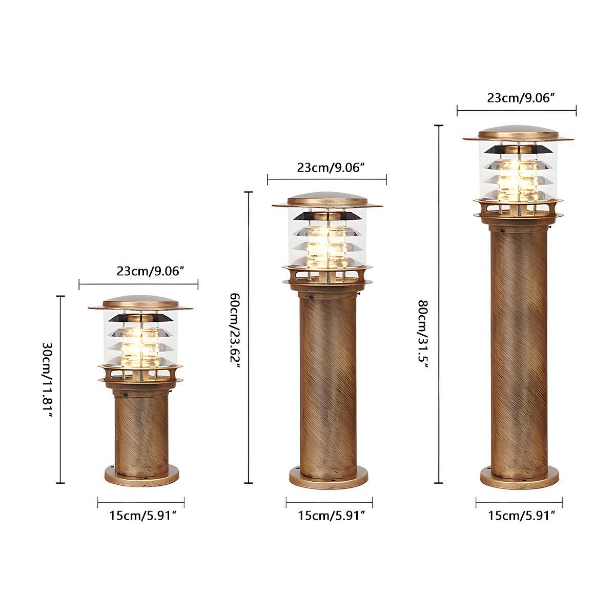 Modern Outdoor Light – Black or Bronze, Waterproof and Energy-Efficient for the Garden or Patio