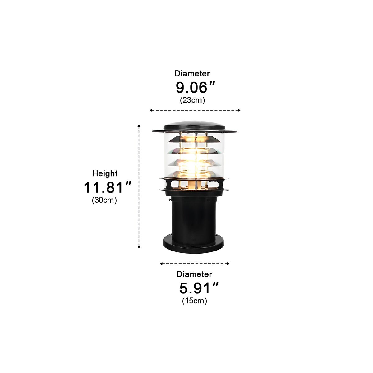 Modern Outdoor Light – Black or Bronze, Waterproof and Energy-Efficient for the Garden or Patio