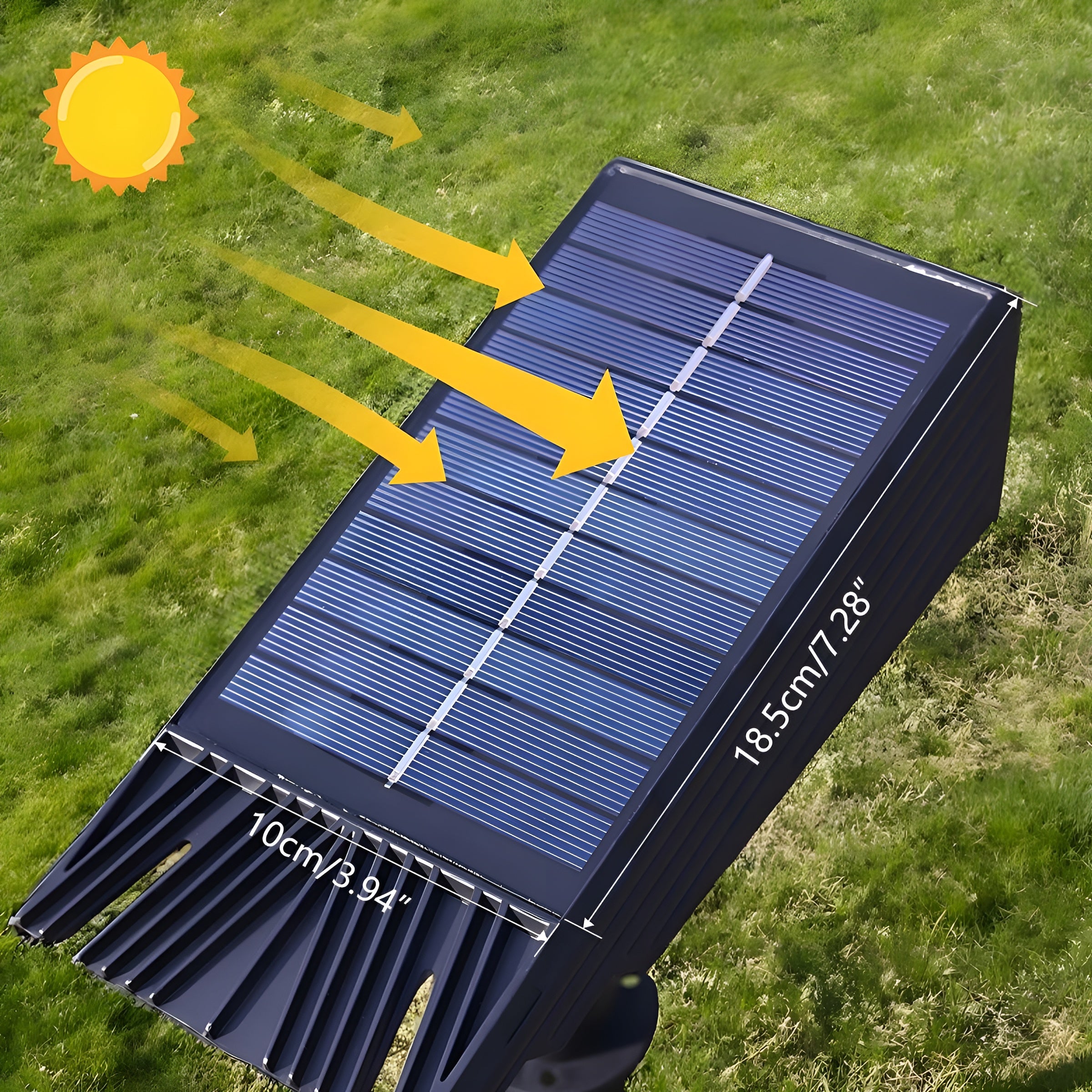 Spot Solaire d'Extérieur pour Jardin, Tête Orientable LED