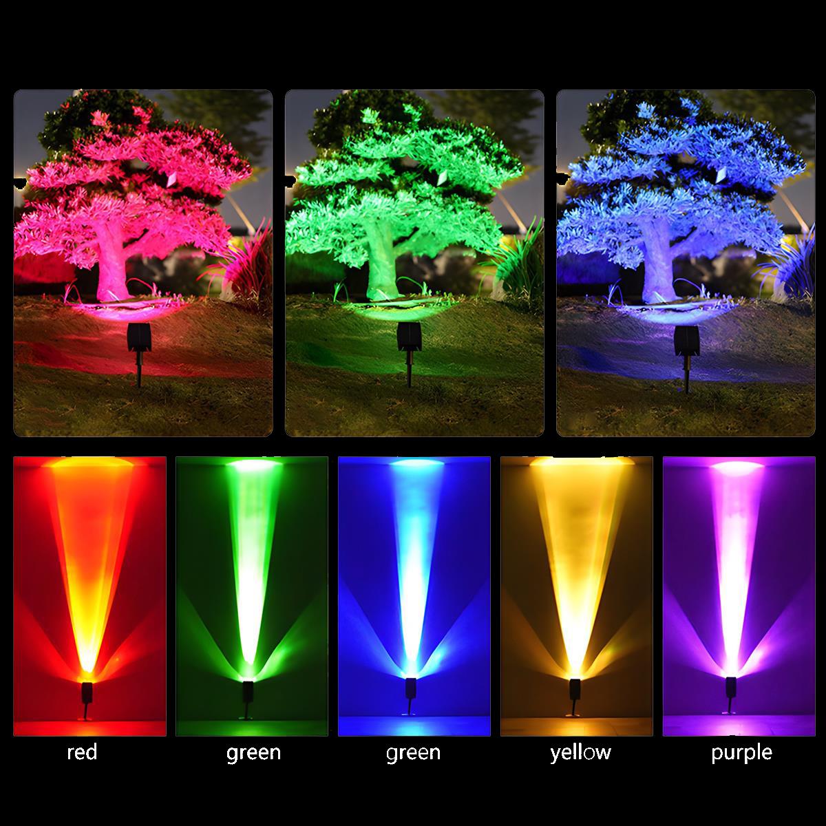 Solar Spotlight – Black, Waterproof, and Adjustable Zoom for the Garden or Patio