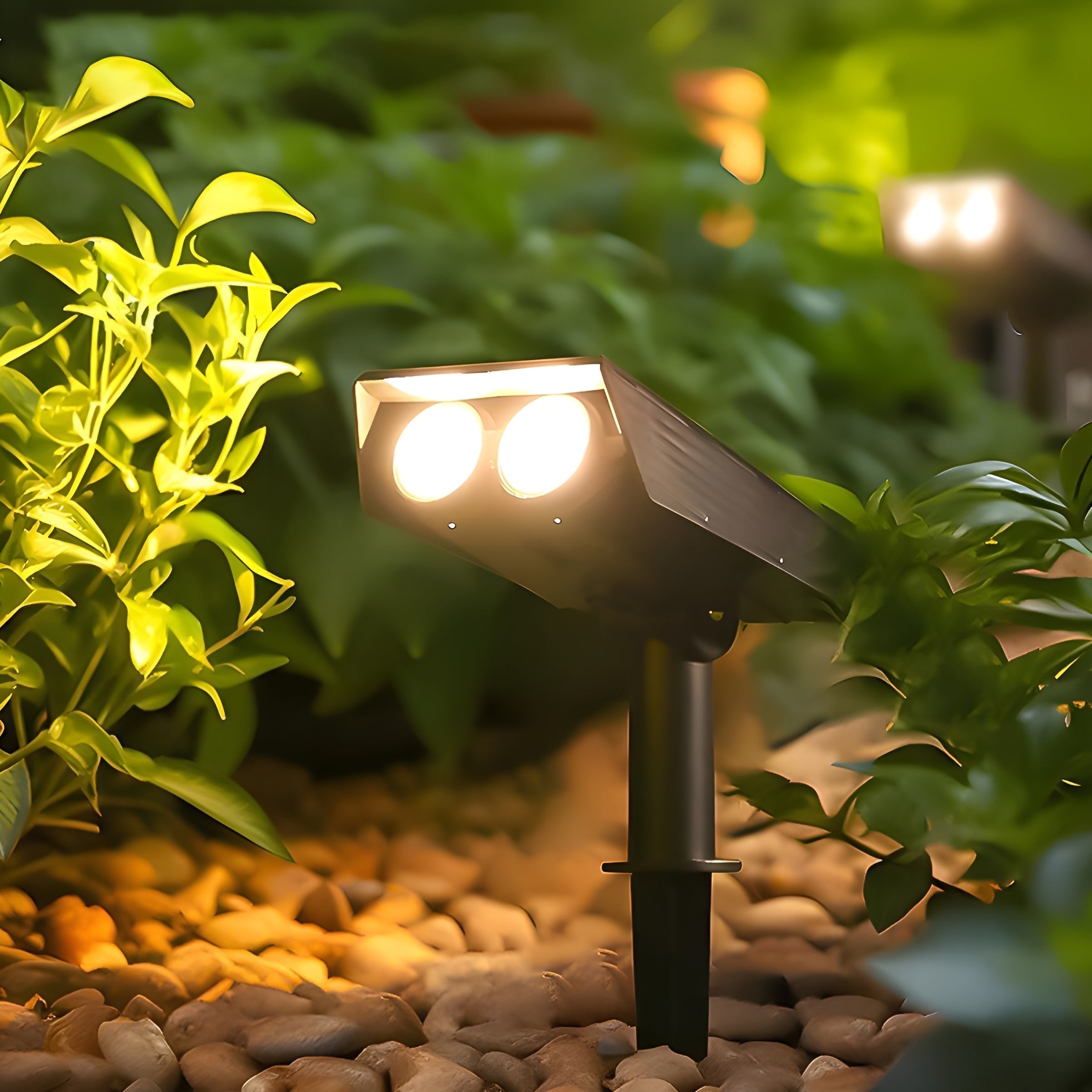 Spot Solaire d'Extérieur pour Jardin, Tête Orientable LED